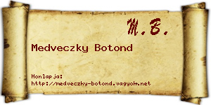 Medveczky Botond névjegykártya